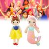 Princess White Snow Mermaid Plush Toy Stuffed Doll Fairy Tale Gift Decor