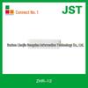 Original ZH Series ZHR-12 Connector, 1.5MM Pitch, Plastic Shell, Sold Individually.