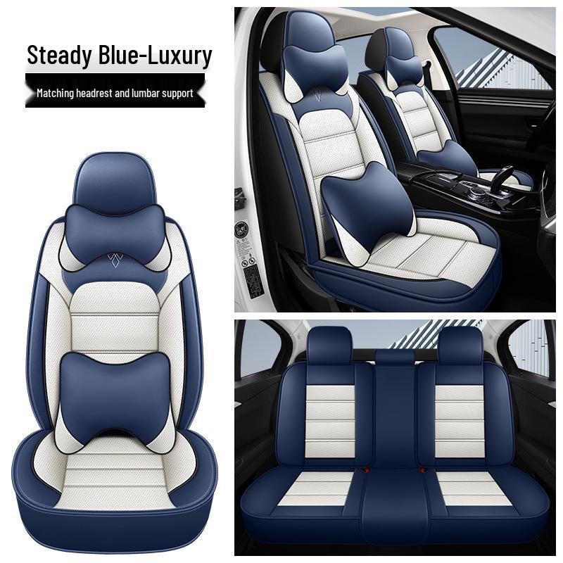 Universal Nappa Leather Car Seat Cover - Four Seasons, Full Coverage