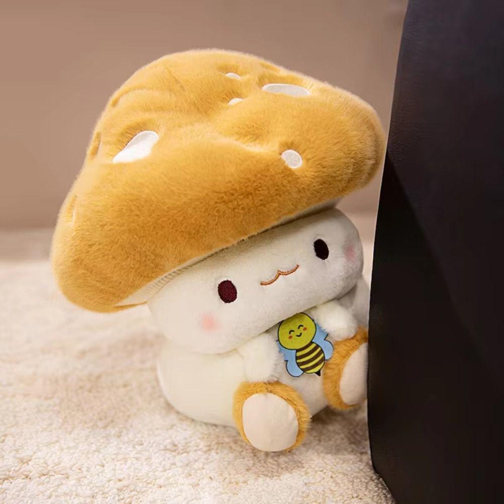 Soft Mushroom Plush Doll Fluffy Mushroom Stuff Doll Plush Pillow Mushroom Plush Toy Home Decor