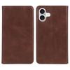 For iPhone 17 Case Strong Magnetic PU Leather Phone Cover Calf Texture