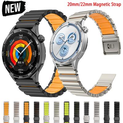 20mm 22mm Magnetic Strap for Huawei Watch GT6 5 GT5 GT4 46mm Stainless Steel Bracelet for Samsung Galaxy Watch 7 6 5 4 40mm 44mm