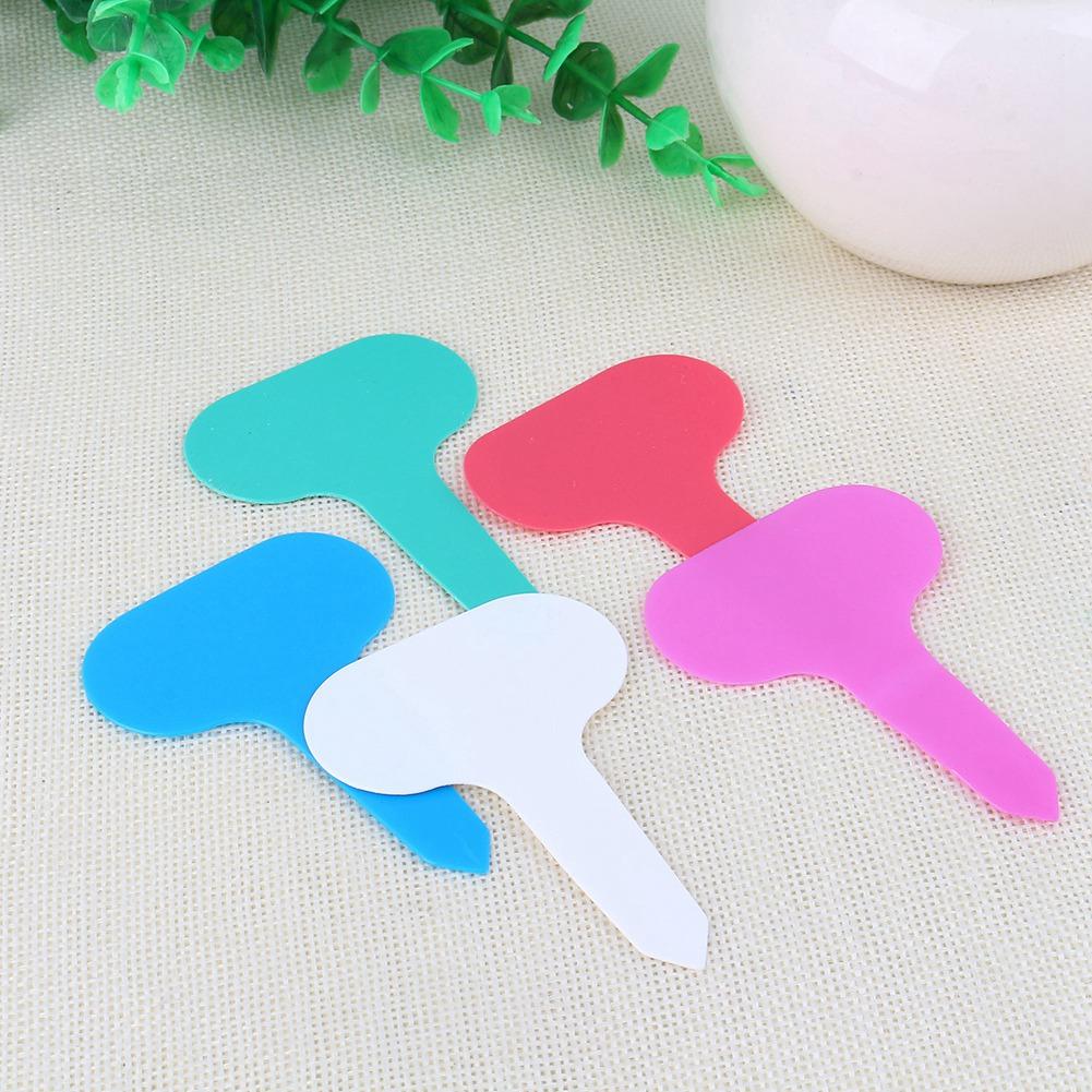 100pcs Garden Tags Plastic Plant TShape Tags Markers Nursery Garden Labels Ornaments Garder