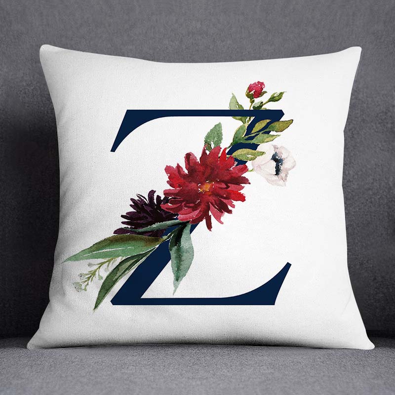 Наволочка из персиковой кожи декоративная наволочка с цветочным узором и буквами квадратная наволочка декоративная наволочка для домашнего офиса 40x40cm 595₽