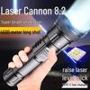 High-Power Rechargeable Mini Tactical Flashlight with Long-Range White Laser Light