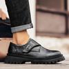 Fashionable Men Casual Leather Thick Bottom Shoe Outdoor Antiskid Walking Shoe Fashion Designer Leather Comfy Soft Soled Loafers
