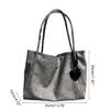 Solid Color Bag Handbag for Girl Women Large Capacity Shopping Bag