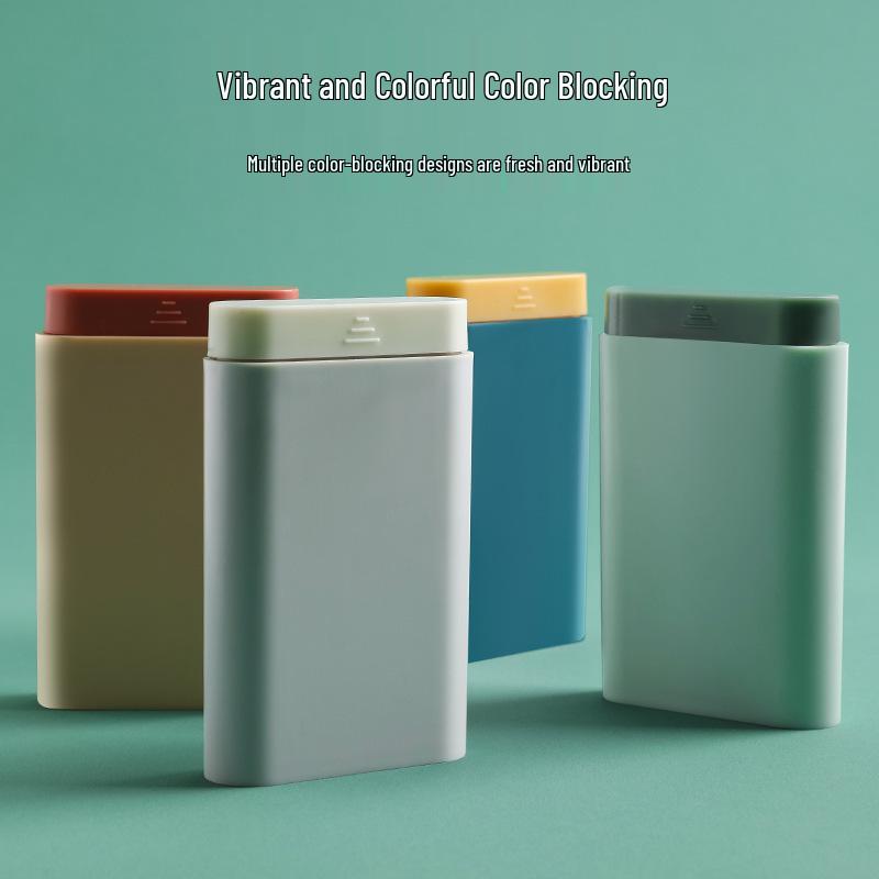Compact 7-Day Refillable Pill Box with Travel-Friendly Organizer Compartments