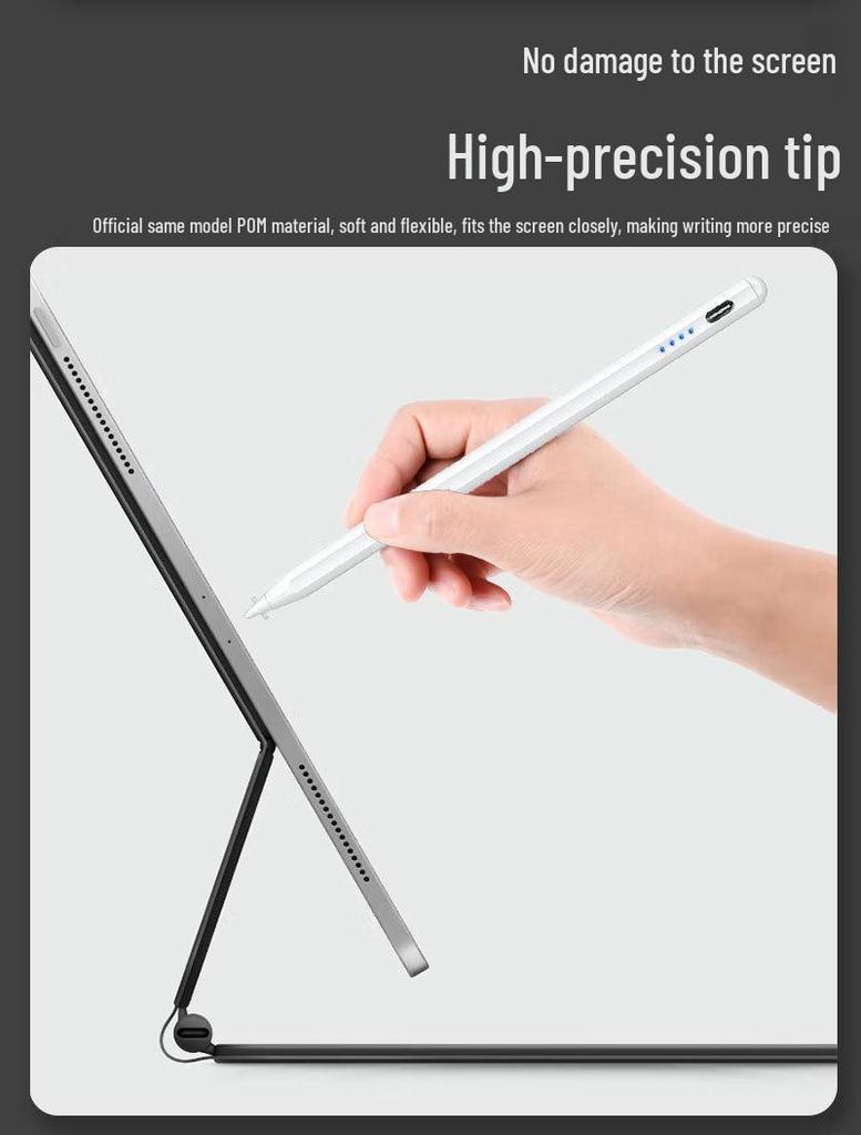 Apple Pencil-Compatible iPad Capacitive Stylus with Magnetic Charging