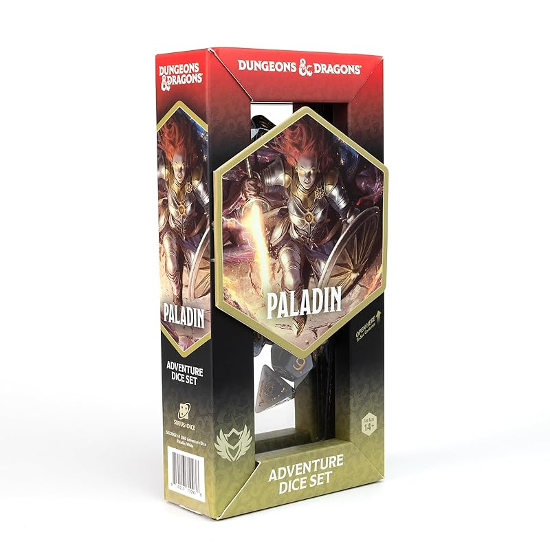 

D&D Adventure Dice (Paladin Class: White)