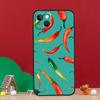 Red Chilli Pepper Pattern Phone Case For iPhone 15 13 11 12 14 Pro Max XS Plus X XR 12 13 Mini Soft Cover