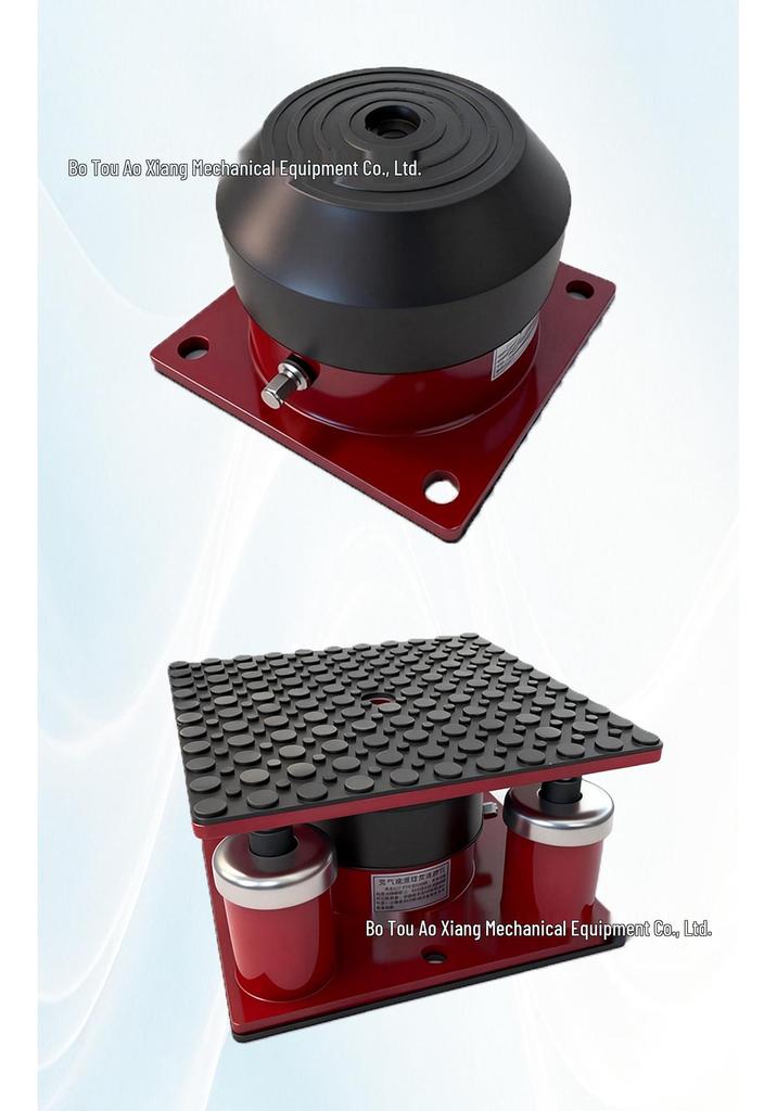 Industrial Equipment: Anti-Vibration Foot Pads for Shock Absorber, Punch Press, Water Pump, Embroidery Machine, and Fan.