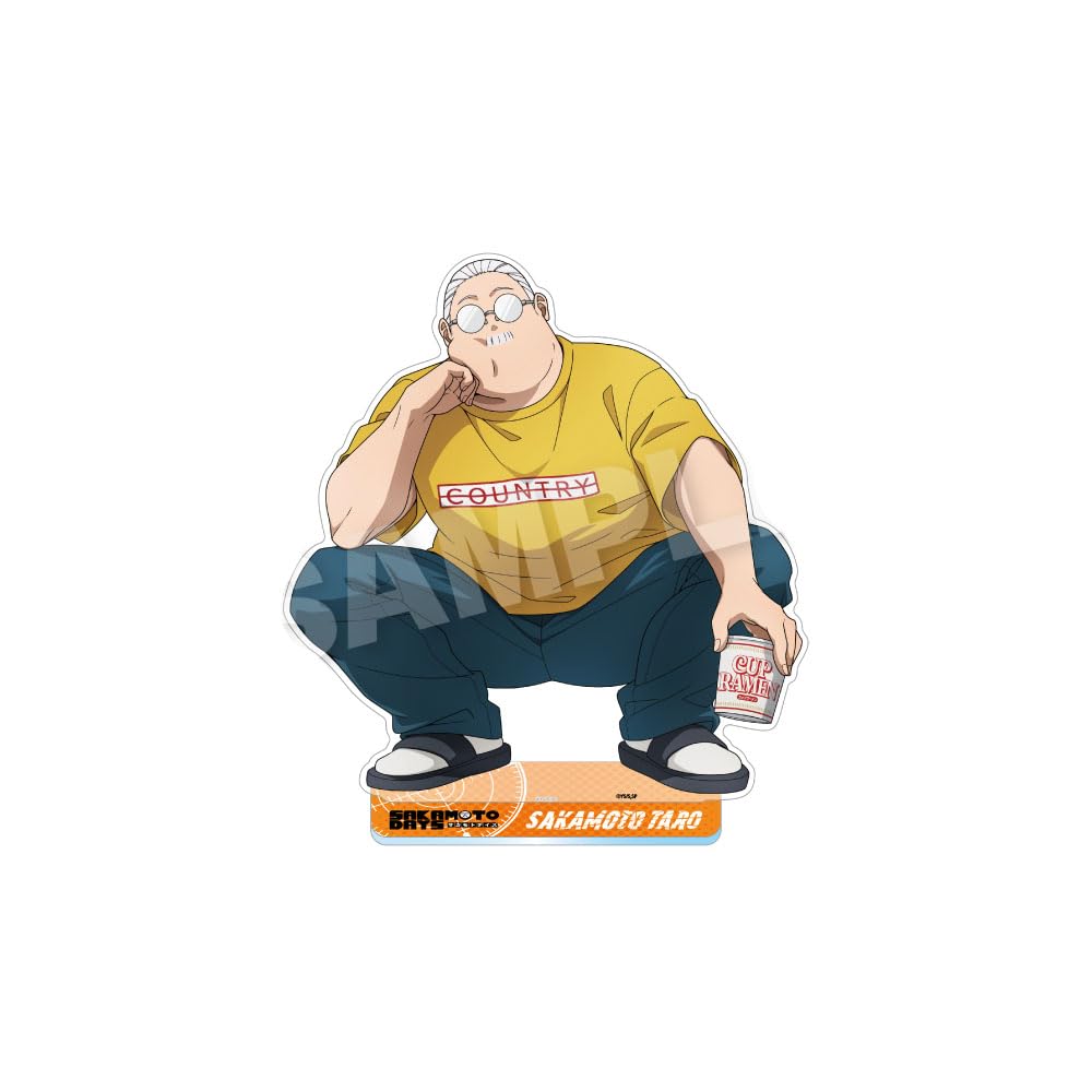 

SAKAMOTO DAYS Таро Сакамото БОЛЬШАЯ акриловая подставка Пригнувшаяся версия