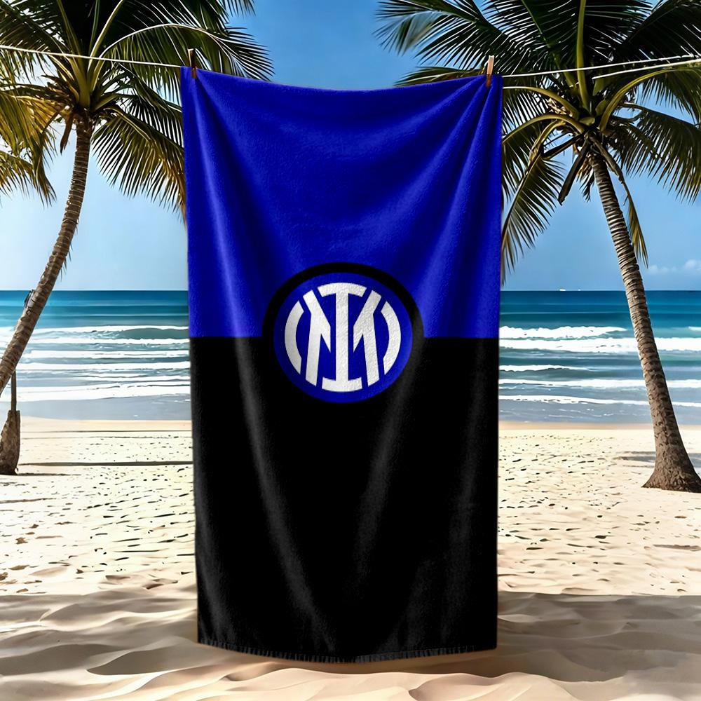 Inter Milan Beach Towel Super Soft Absorbent Comfortable Lightweight Suitable For Sports Travel Swimming Yoga Bathroom Beach And Pool