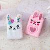 Mini Girly Plush Rabbit Notebook - Portable Diary for Kids