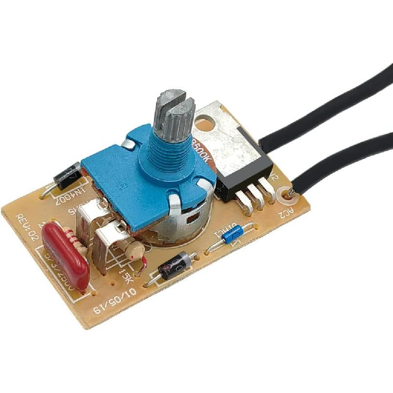 Table Lamp LED Dimmer Switch Kit Zing Ear ZE-03 300W Inline Rotary LED Dimmer Switch with 4 Knobs