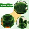Flocked Rabbit Statue Foam Bunny Miniature Figurine Desk Table Centerpiece Artificial Animal Figure