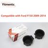 1 Pair Front Console Cup Holder Insert For Ford F150 2009-2014 with Flow Through Console Type only 9L3Z-1513562-A,9L3Z-1513562-B