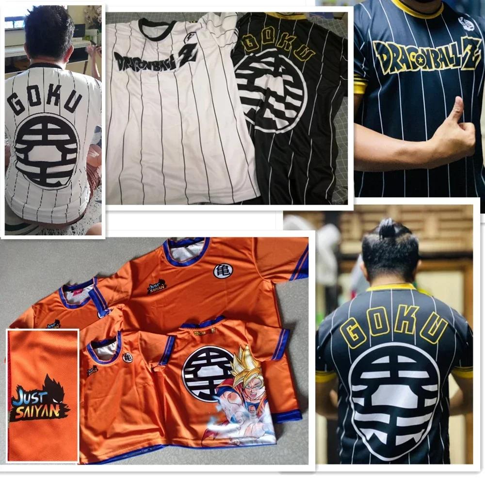 2026 Son Goku Super Saiyan Oversize T Shirts Men Clothes Short Sleeve Dragon Ball Z T-shirt White Breathable Jersey