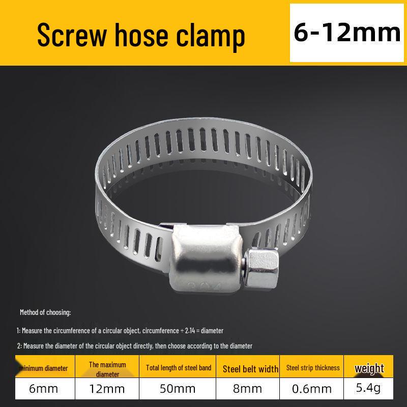 

Stainless Steel Water Pipe Clamp Buckle - Strong American/Chinese Style Optional No Specification