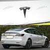 Tesla ABS Car Front Emblem Rear Trunk Emblem Stickes For Model 3 Mode Y logo replacement Front and Rear Decoration Accessories