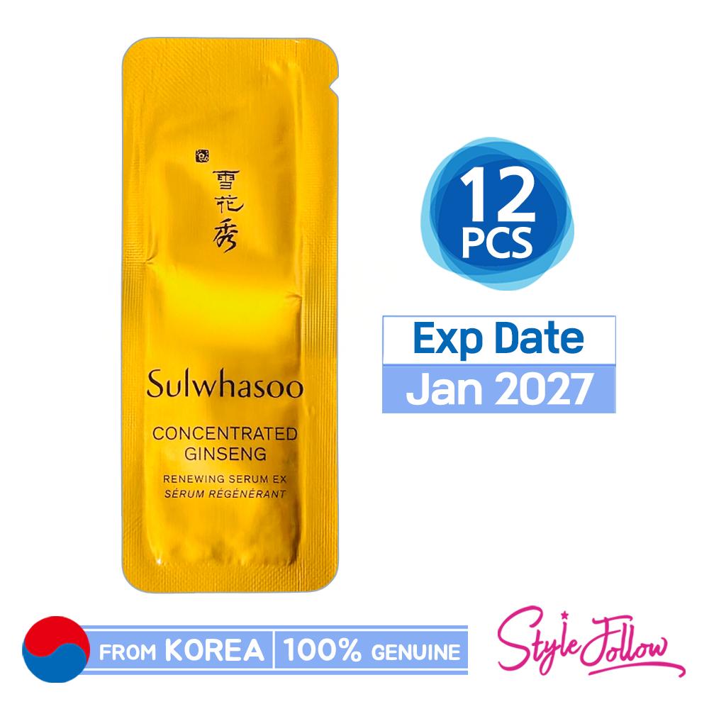 

12pcs/12ml_[SULWHASOO] Concentrated Ginseng Renewing Serum EX 1ml (Зразок саше) 1ml X 12pcs (12ml)