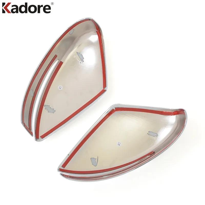 Rearview Mirror Cover Trim For Nissan Leaf 2017 2018 Chrome Door Side Wing Mirrors Cap Frame Covers Car Accessories