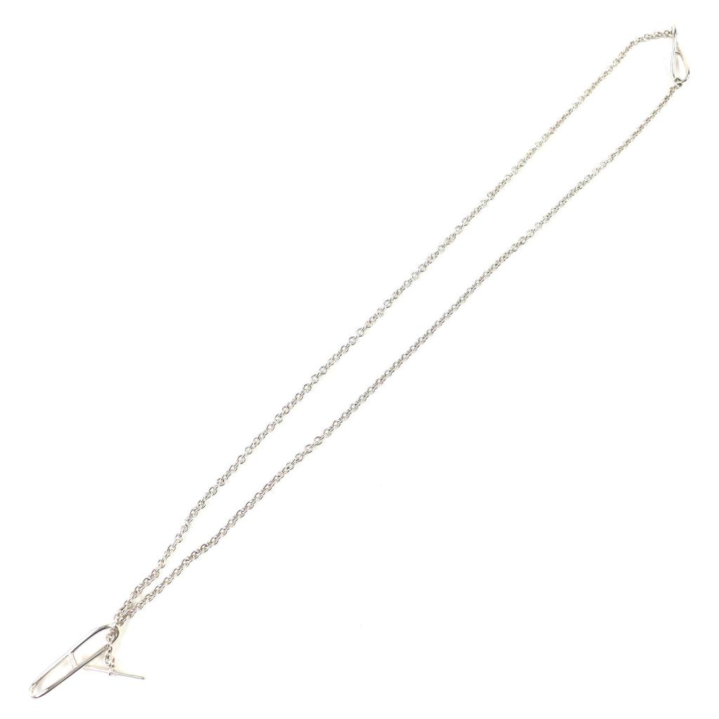 Tolle HERMES Chaine d'Ancre Twist Lange Halskette Accessoires Silber AG925 Damen Gebraucht
