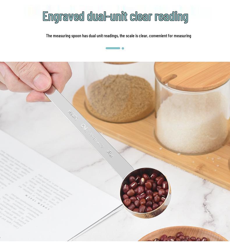 304 Stainless Steel Long Handle Coffee, Stirring, Dessert, and Measuring Spoon