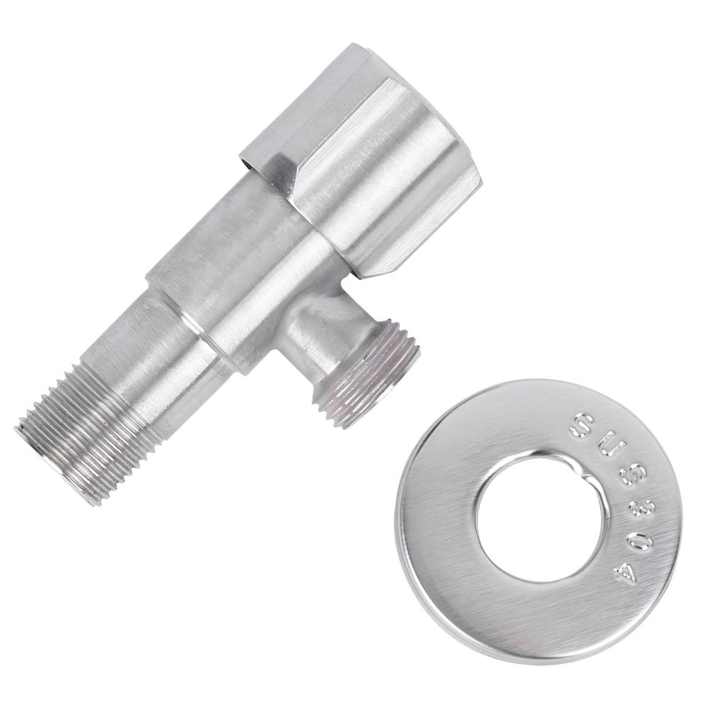 G1 2in Thread Stainless Steel Hot Cold Stop Valve Angle Valve Kitchen Basin Toilet Accessories