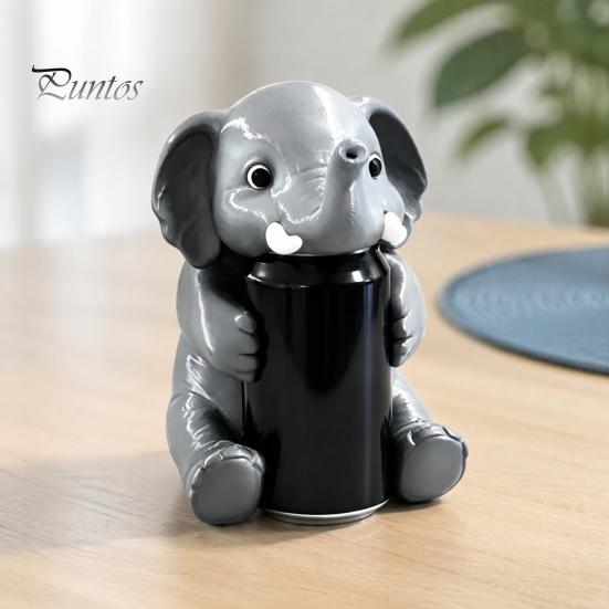 Atmosphere Desk Ornament Dinosaur Can Cover, Cute Animal Soda Holder for 375ml Cans, Novelty Picnic Gadget Plastic Drink Stand Desk, Fun Party