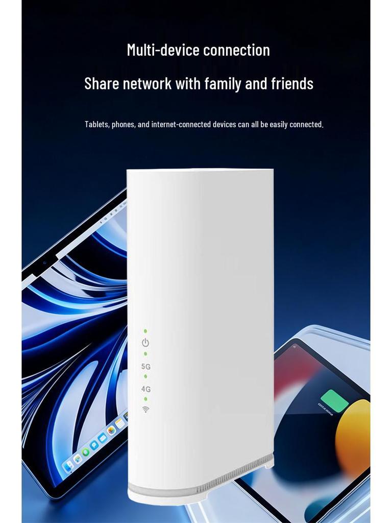 5G WiFi6 Dual-Mode Router with 4 Gigabit Ports, Supports Dual Band AX1800 (CZ200)