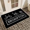 Brompton LOGO Floor Mat Non-Slip Laundry Room Mat Laundry Decor Balcony Child Living Room Bedside Mats