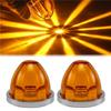 Powerful 2PCS Under Glow Wheel Lights LED Side Marker Indicator Turn Signal Brake Lamp Watermelon Lights Semi Truck Trailer Yell