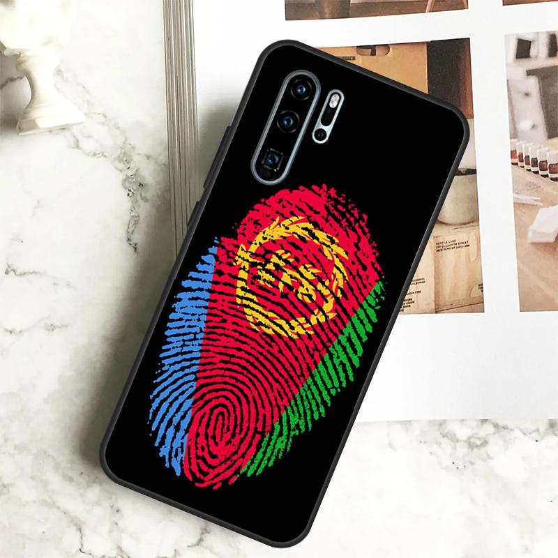 Eritrea Flag For Huawei Nova 12i 12s 11i 8i Y73 Y72 Y61 Y91 Y90 Y70 Y60 9 10 SE P30 P40 Lite P60 Pro Case