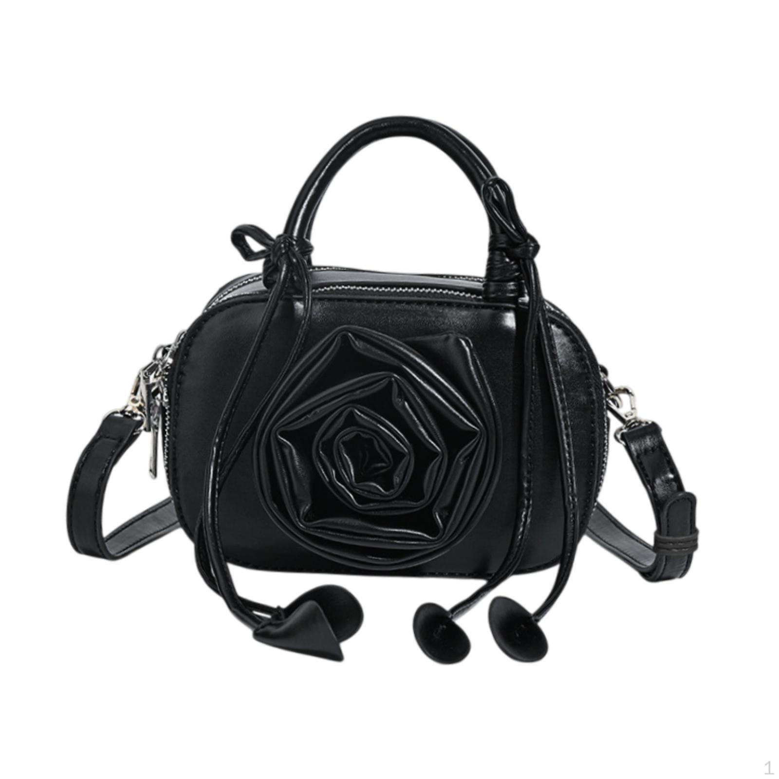 

Маленькая сумка через плечо с регулируемым ремнем из искусственной кожи, модная сумка чёрный