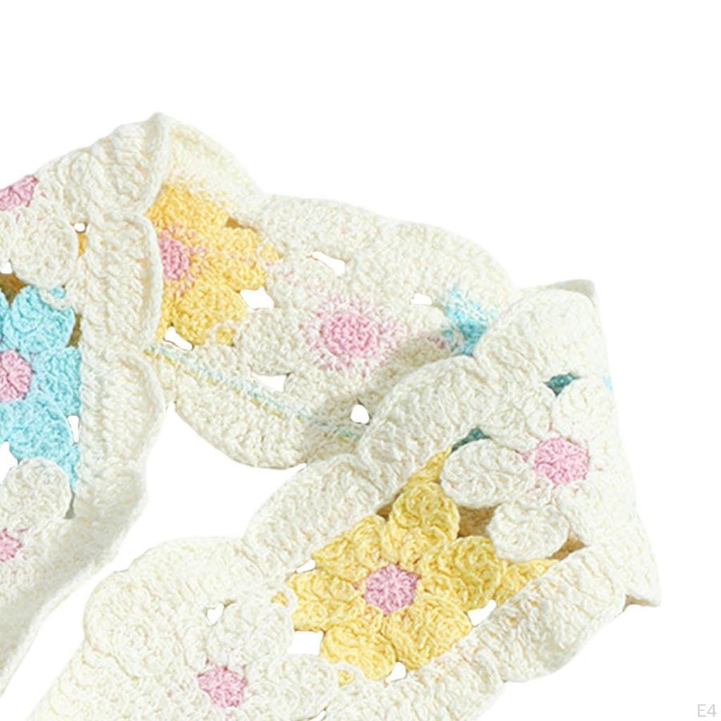 Crochet Bandana for Women, Cute, Handmade, Lightweight, Soft, Decorative, Stylish