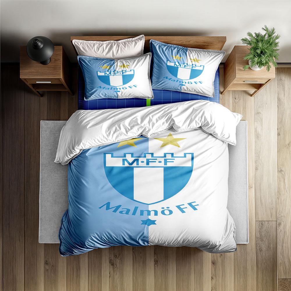 

Malmö FF Duvet Cover Set without sheet King Queen Double Full Twin Single Size Bed Linen Set 135x200cm