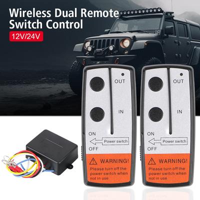 Für Bergungs-Abschleppwagen, 12 V, 24 V, universell für Jeep, Geländewagen, ATV, Seilwinden-Fernbedienungssystem, kabelloses Fahrzeugzubehör, Hörerschalter-Controller
