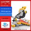 LUXTER 8-дюймова ковзна торцювальна пила з однією фаскою, для різання алюмінію, з лазерним покажчиком та можливістю різання під 45° для деревообробки.