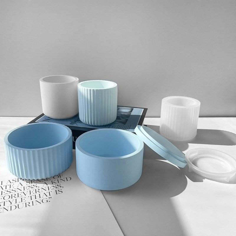 Silicone Epoxy Resin Mold Storage Jar Molds Jewelry Storage Box Moulds DIY Jewelry Organizers Mould Silicone Material