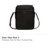 BALLY Nylon Mesh Leather Trim Shoulder Bag, Crossbody Bag Men's Black 63064341