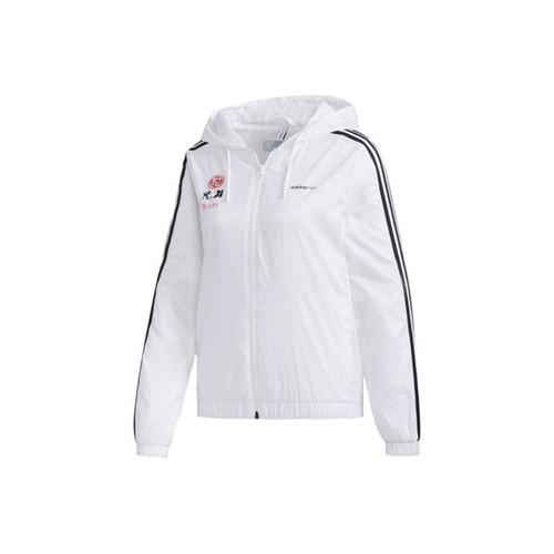 adidas NEO X Mulan Collaboration Printed Casual Sports Jacket for Women, White M белый