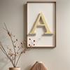 20cm 3D Acrylic English Letters Wall Stickers Decorative Letters Wall Decorations Gold Alphabet Wall Ornaments for Wall Art