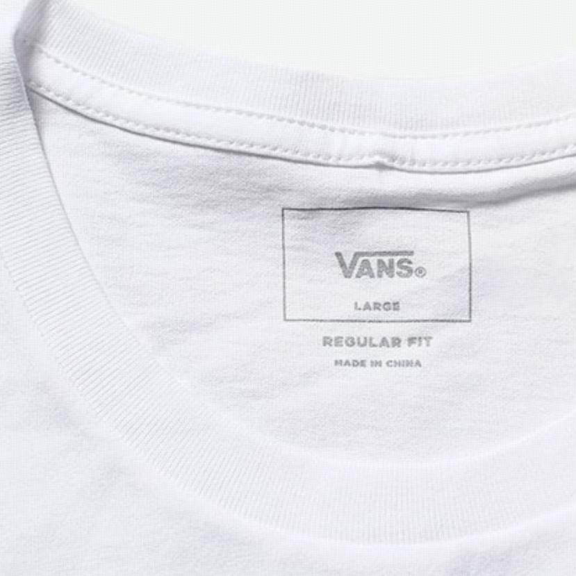 Vans Asia Artist Collaboration Patterned Print Round Neck Short Sleeve T-Shirt Men Tops White VN0A4URLWHT