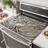 Celtic Life Tree Owl Stove Cover, Sun Moon Floral Print Non-slip Heatproof Washable Mat for Home Gas & Electric Stove Decoration