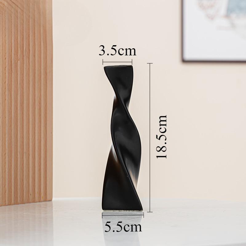 

Slender Skinny Vase Ceramic Twisted Vase Nordic Aesthetic Modern Flower Bottle Elegant Decorative Flower Bottles Home Decoration