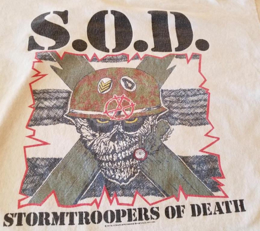 VINTAGE 90S STORMTROOPERS OF DEATH S.O.D Cotton White S-234XL Unisex Shirt BL113 Unisex T-Shirt S
