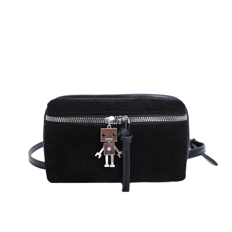 New autumn and winter fashion versatile cosmetic bag matte small square bag single shoulder oblique span bag storage box bag