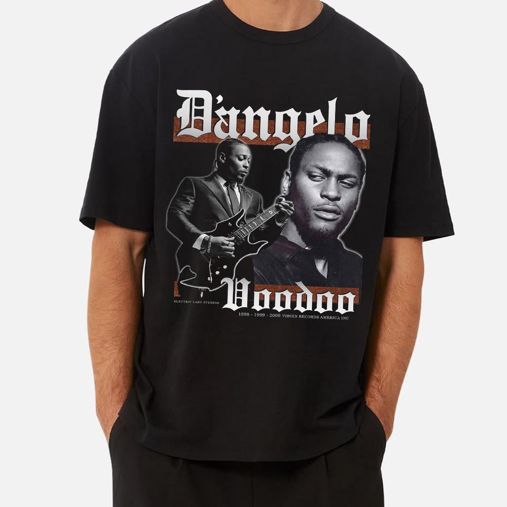 D’Angelo Voodoo Album 2000 Graphic T Shirt Black Unisex S-5XL ND1381 Unisex T-Shirt XL